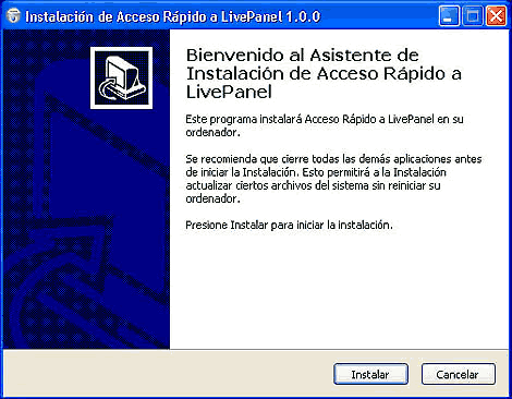 Instalar LivePanel